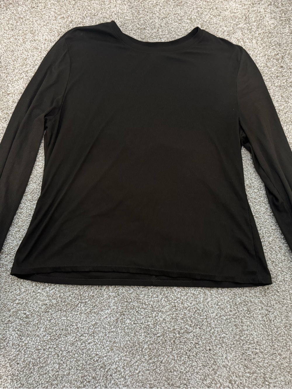 7 Diamonds Women's Brown Long Sleeve Tee